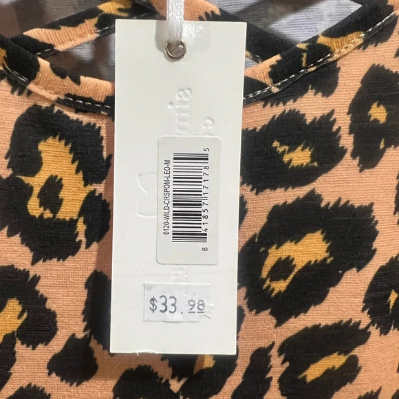 Simply Southern Leopard Print Bell Sleeve Dress Size Medium - Picture 3 of 6